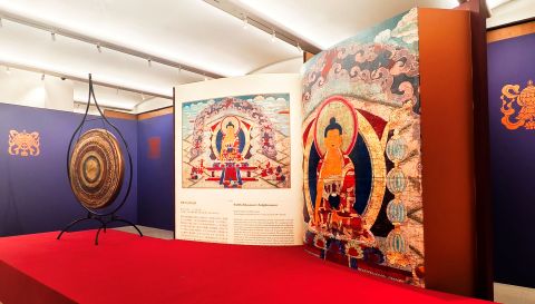 雪域的祝福-唐卡藝術展揭幕-37幅大型唐卡展現藏傳佛教深厚底蘊