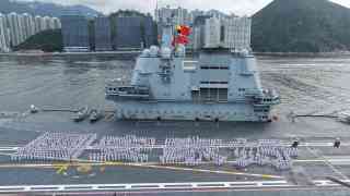 有片-山東艦訪港-2017遼寧艦-香港你好-2025山東艦-國安家好