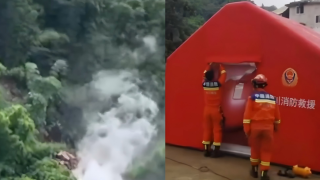 有片-四川雅安天全縣突發山泥傾瀉-3人遇難2人失聯