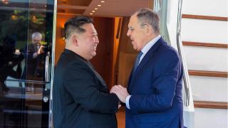 金正恩會見俄外長拉夫羅夫-重申無條件支持俄羅斯對烏措施