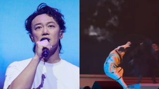 陳奕迅北京演唱會台上意外仰後重摔-觀眾目睹全程嚇壞-砰一聲