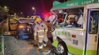 獅子山隧道公路3車相撞-8人受傷送院治理