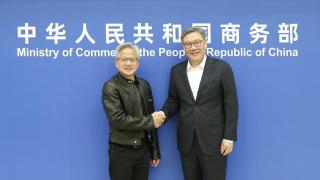 王文濤晤黃仁勳-強調中國吸引外資政策不變