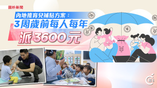 圖析新聞-國家育兒補貼方案公布-面向3周歲以下嬰幼兒-每孩每年派3600元
