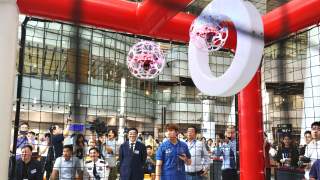 全運會--全運啟航躍動全城-無人機足球亮相西九龍站---科技體育助力粵港澳青年交流體驗