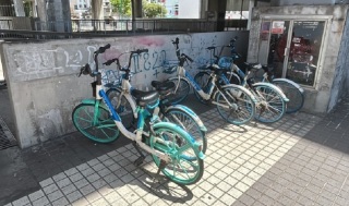 三日兩宗-港鐵屯門站外5輛共享單車遭破壞-警列刑毀調查