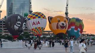 三號強風信號生效-中環海濱國際熱氣球節早上時段取消