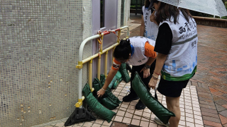 民政總署-做足準備應對熱帶風暴-塔巴--多區關愛隊出動協助居民