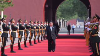 多圖-北韓官媒播放金正恩訪華出席九三閱兵紀錄片-包括與普京茶敘等獨家畫面