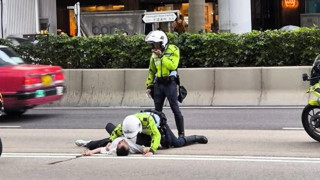 中環干諾道中男子墮橋受傷-倒臥行車線清醒送院