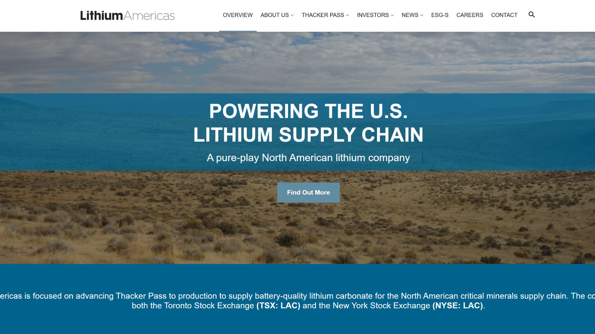 異動股｜傳華府擬入股美洲鋰業股價盤後急升近八成