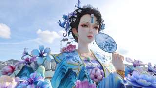 香港華服嘉年華揭幕--香江仙子-巨型花燈點亮西九海濱