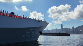 多圖-戚繼光艦沂蒙山艦編隊-香港-我們下次再相見