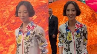 41歲桂綸鎂巴黎時裝周造型引熱議-暴瘦身形搭配大花襯衣被指-超顯老