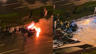 成都一小米SU7碰撞後爆燃-多人救援未果-司機遇難