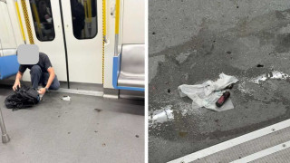 南港島線列車手提風扇電池起火灼傷兩人-目擊者-火成個人咁高