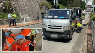 葵涌男生外出用膳遭客貨車撞傷-半昏迷送院搶救