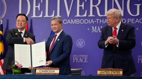 泰柬簽署邊界和平協議　特朗普見證
