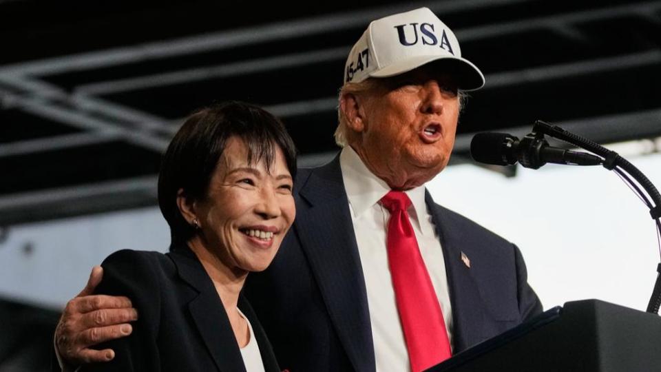 有片---高市-狂熱-示好特朗普-全程熱情款待遭網民批-失日本顏面