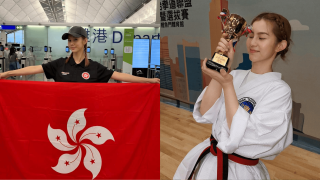 演員鄧月平出戰亞洲跆拳道賽-摘銅牌為港爭光