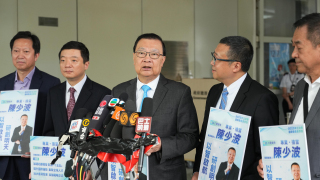 政情-譚耀宗力撐-街坊--立法會報名熱鬧激烈