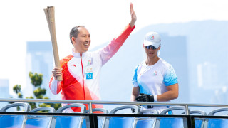 全運會-信和主席黃永光參與火炬傳遞-祝願香港運動員再創佳績