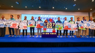 立法會選舉-保安局舉辦紀律部隊誓師大會-團隊下午分赴各區派宣傳單張