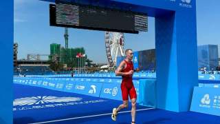 全運會-港隊奧斯卡三項鐵人男子個人賽奪銅-指觀眾支持帶來動力