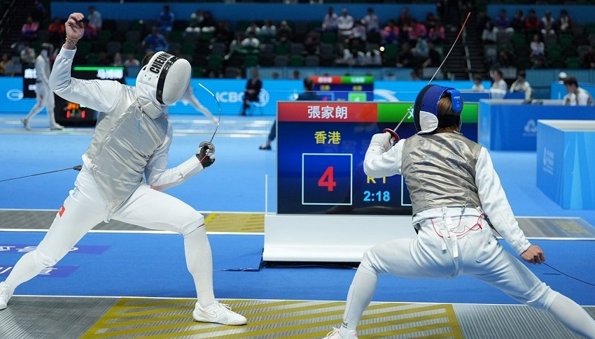 全運會-張家朗蔡俊彥梁千雨齊報捷-晉身男子花劍32強