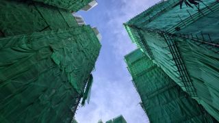 宏福苑五級火-火炭穗禾苑將移除棚架棚網-餘下工程吊船完成