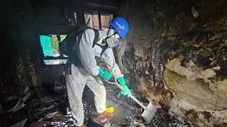 宏福苑五級火-火場內部單位滿目瘡痍-警方DVIU爭分奪秒搜證