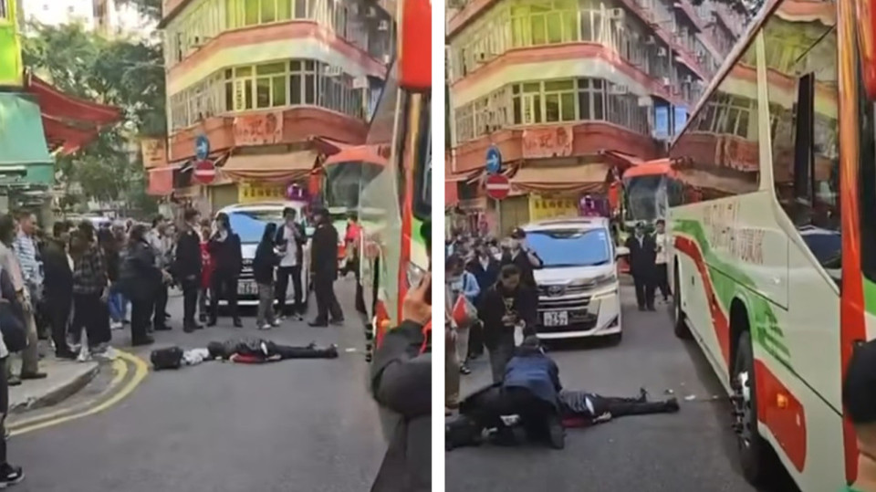 灣仔老婦買餸被旅巴撞捲車底　途人合力救出送院不治