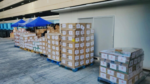 招商局集團馳援大埔-撥款及捐贈三千萬-出動新能源重卡車隊送物資