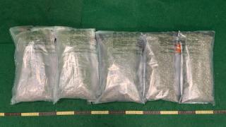 海關機場檢獲約5公斤大麻花-拘23歲曼谷抵港男旅客今日提堂