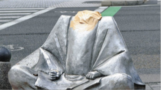 名古屋豐臣秀吉雕像遭-斬首--兩男涉案包括一名警察