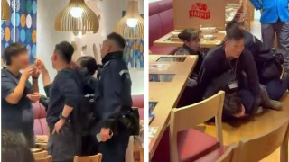 女子不滿大埔火鍋店牛肉質素掟碗碟打人-遭三警撳地噴椒制服