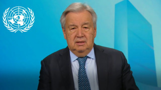 有片-聯合國秘書長古特雷斯新年致辭-籲減戰爭開支構築更安全世界