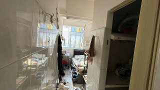 土瓜灣唐樓爆炸-肇事單位一片凌亂-傷者仍留醫命危