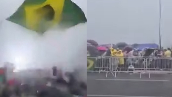 有片｜巴西民眾冒雨聲援被囚前總統　突天降巨雷直劈人群致89傷