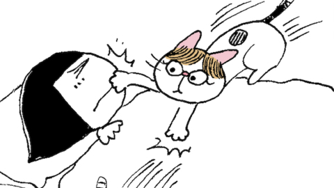 文地貓幸福哲學-我家有隻電兔