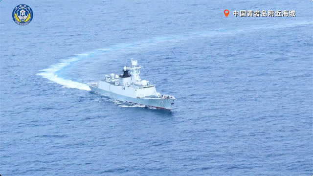 有片｜解放軍黃岩島領海領空及周邊區域戰備警巡　指堅決回擊個別國家侵權挑釁