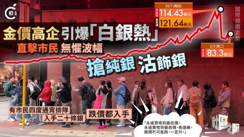 專題-金價高企-市民轉搶銀-無懼波幅-直擊搶純銀-賣飾銀