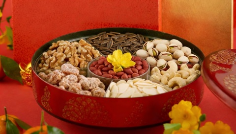 身心有營飲食法則-賀年全盒健康零食選擇-7款果仁熱量-脂肪比較-瓜子-開心果-腰果