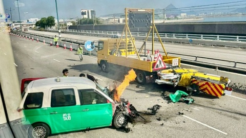 北大嶼山致命車禍1死2傷　的士司機涉危駕被捕准保釋