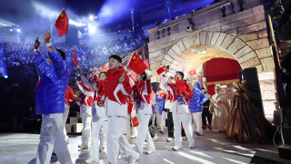 米蘭冬奧-中共中央-國務院向中國體育代表團發賀電