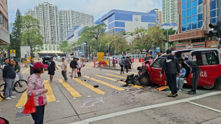 佐敦私家車停燈位疑遭的士追撞釀6傷-的士司機涉危駕被捕