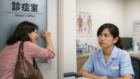 診所橙事-敲爆門