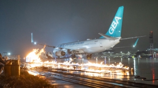 機場舉行飛機事故及救援演習-測試緊急事故應變能力