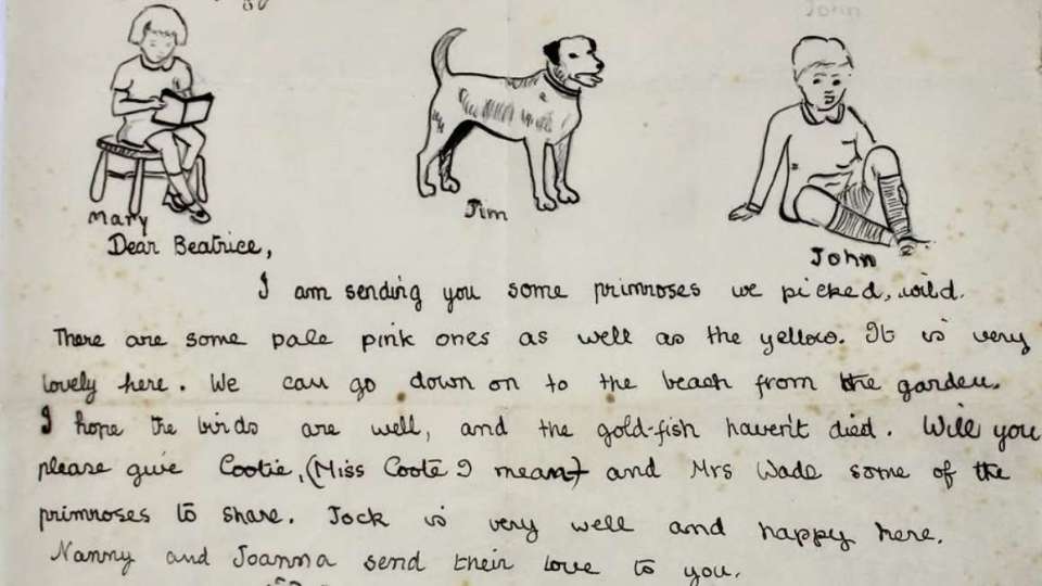 筆劃人生-伊利沙伯二世的童年手寫信