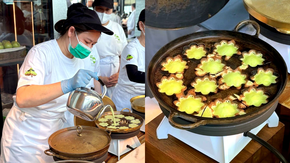 有片-泰國斑蘭小花蛋糕Kanomsiam快閃麗晶酒店-泰廚即製5款招牌甜糕-低至75折優惠